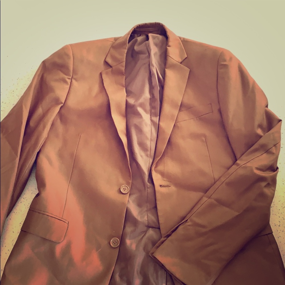 Cotton On Brown Skinny Blazer Size 40
